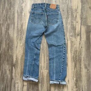Vintage 80s Levi's 501XX Redline Selvedge Denim Jeans Size 27X29